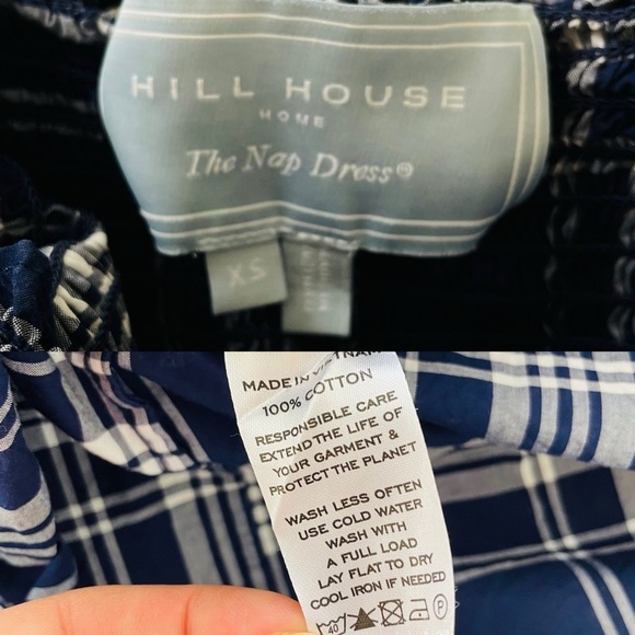 Hill House Anjuli Nap Dress in Navy Plaid Size XS - Picture 13 of 13